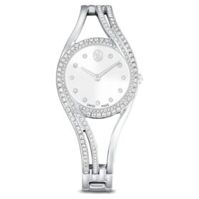 Hyperbola-armband, tillverkat i Schweiz, metallarmband, silverfärgat, rostfritt stål