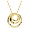 Hyperbola-halsband, rundslipad, vit, guldpläterad Hyperbola-halsband, rundslipad, vit, guldpläterad