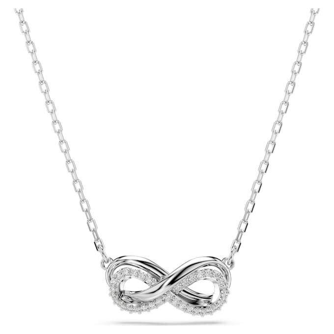 Hyperbola-hänge med pavé, Infinity, vitt, rodiumpläterat Hyperbola-hänge med pavé, Infinity, vitt, rodiumpläterat