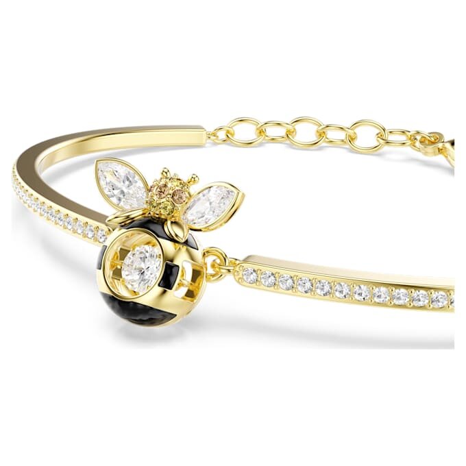Idyllia-armband med blandade slipningar, bi, flerfärgat, guldpläterat Idyllia-armband med blandade slipningar, bi, flerfärgat, guldpläterat