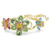 Idyllia-armband med blandade slipningar, blomma, flerfärgat, guldpläterat Idyllia-armband med blandade slipningar, blomma, flerfärgat, guldpläterat