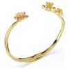 Idyllia-armband med blandade slipningar, blomma, flerfärgat, guldpläterat Idyllia-armband med blandade slipningar, blomma, flerfärgat, guldpläterat