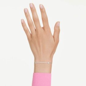 Idyllia-armband med blandade slipningar, pil, vitt, rodiumpläterat Idyllia-armband med blandade slipningar, pil, vitt, rodiumpläterat