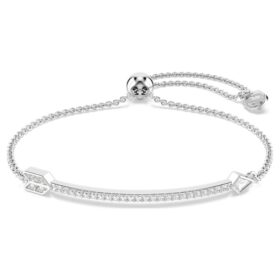 Idyllia-armband med blandade slipningar, pil, vitt, rodiumpläterat Idyllia-armband med blandade slipningar, pil, vitt, rodiumpläterat