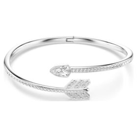Idyllia-armband med blandade slipningar, pil, vitt, rodiumpläterat Idyllia-armband med blandade slipningar, pil, vitt, rodiumpläterat