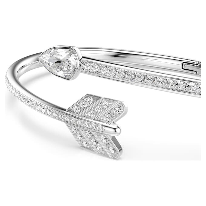 Idyllia-armband med blandade slipningar, pil, vitt, rodiumpläterat Idyllia-armband med blandade slipningar, pil, vitt, rodiumpläterat