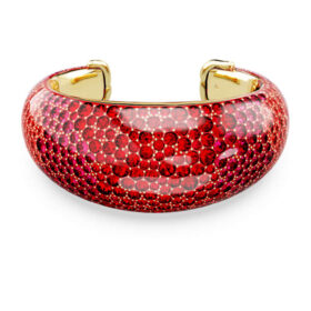 Idyllia-armband, rött, guldpläterat Idyllia-armband, rött, guldpläterat
