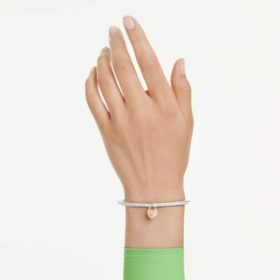Idyllia-armring med blandade slipningar, hjärta, rosa, blandad metallfinish Idyllia-armring med blandade slipningar, hjärta, rosa, blandad metallfinish