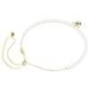 Idyllia choker med kristallpärlor, blandade slipningar, bi, vit, guldpläterad Idyllia choker med kristallpärlor, blandade slipningar, bi, vit, guldpläterad