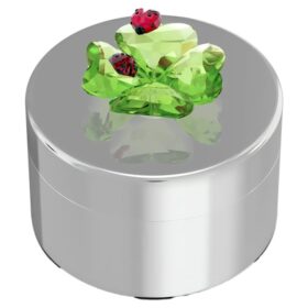 Idyllia dekorativ låda med klöver och nyckelpiga