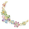 Idyllia-halsband med blandade slipningar, blomma, flerfärgat, guldpläterat Idyllia-halsband med blandade slipningar, blomma, flerfärgat, guldpläterat