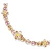 Idyllia-halsband med blandade slipningar, blomma, flerfärgat, guldpläterat Idyllia-halsband med blandade slipningar, blomma, flerfärgat, guldpläterat