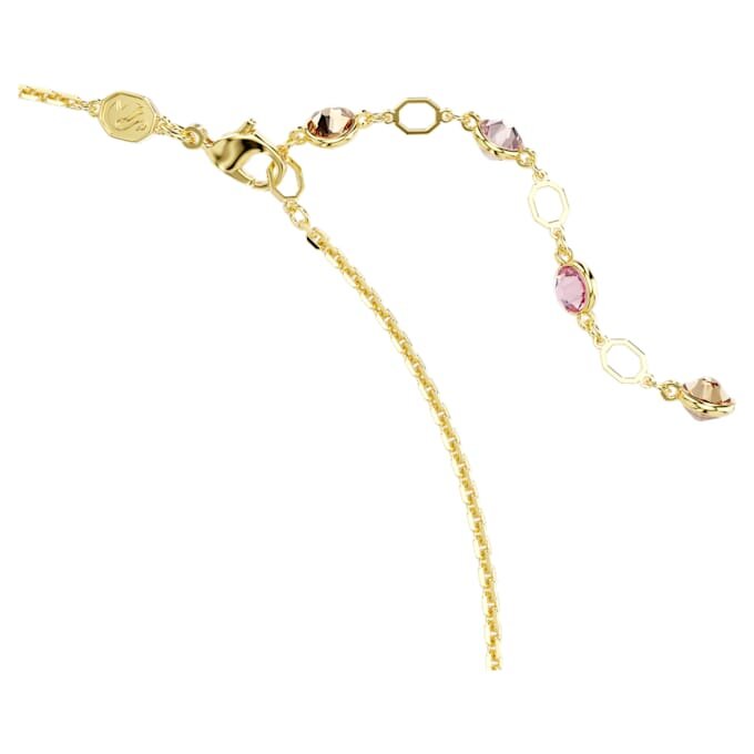 Idyllia-halsband med blandade slipningar, blomma, flerfärgat, guldpläterat Idyllia-halsband med blandade slipningar, blomma, flerfärgat, guldpläterat
