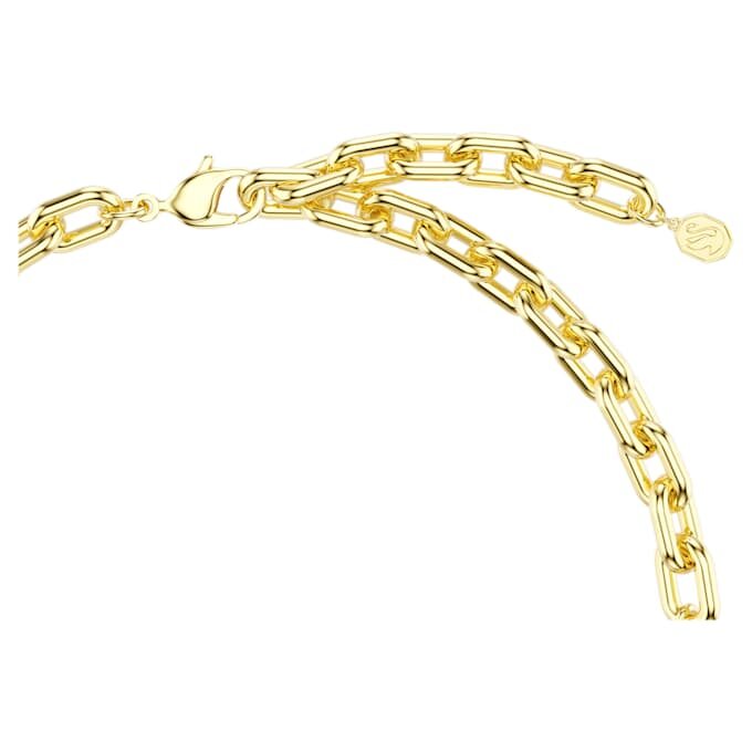 Idyllia-halsband med blandade slipningar, pavé, blomma, flerfärgat, guldpläterat Idyllia-halsband med blandade slipningar, pavé, blomma, flerfärgat, guldpläterat