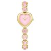 Idyllia Heart-klocka med kristallarmband, rosa, guldfärgad yta Idyllia Heart-klocka med kristallarmband, rosa, guldfärgad yta