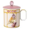 Idyllia-mugg i porslin, kristalltryck, fink, gul Idyllia-mugg i porslin, kristalltryck, fink, gul