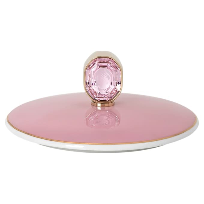 Idyllia-mugg i porslin, kristalltryck, fink, rosa Idyllia-mugg i porslin, kristalltryck, fink, rosa
