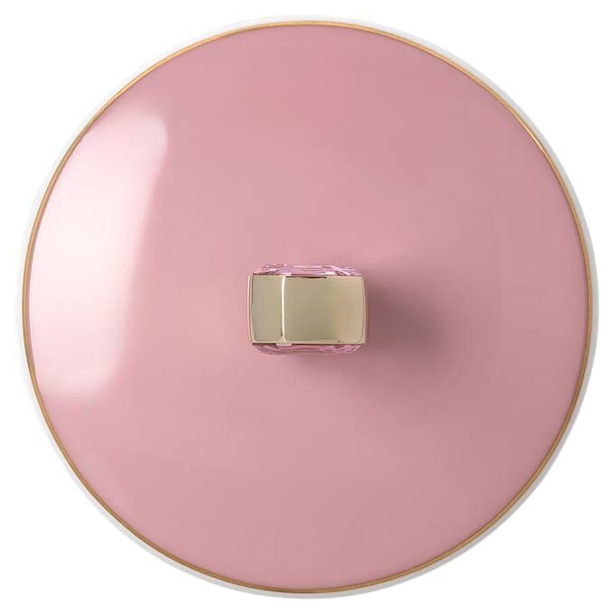 Idyllia-mugg i porslin, kristalltryck, fink, rosa Idyllia-mugg i porslin, kristalltryck, fink, rosa