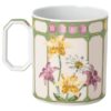 Idyllia-mugg i porslin, kristalltryck, flugsnappare, grön Idyllia-mugg i porslin, kristalltryck, flugsnappare, grön