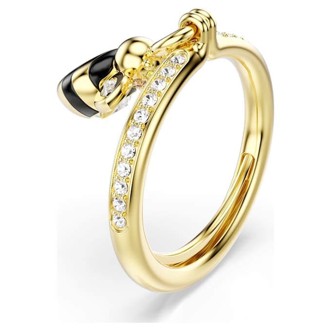 Idyllia-ring med blandade slipningar, bi, flerfärgad, guldpläterad Idyllia-ring med blandade slipningar, bi, flerfärgad, guldpläterad