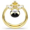 Idyllia-ring med blandade slipningar, bi, flerfärgad, guldpläterad Idyllia-ring med blandade slipningar, bi, flerfärgad, guldpläterad