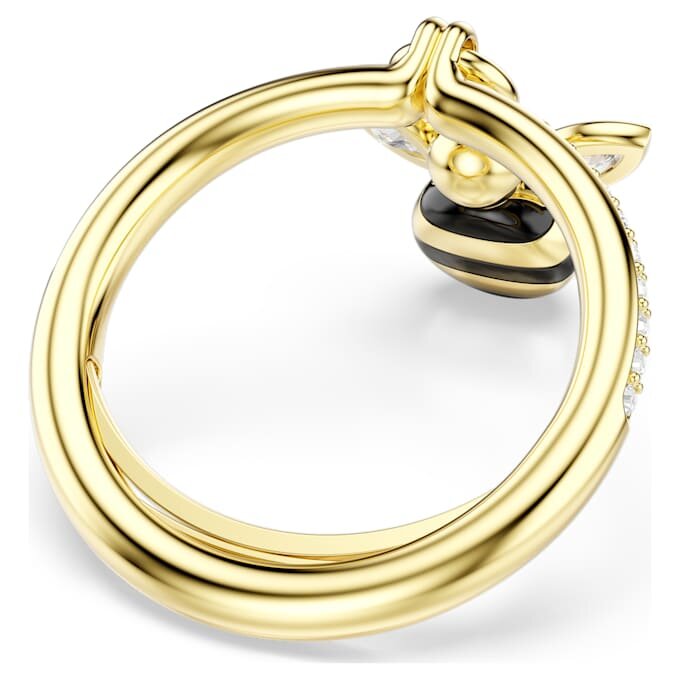 Idyllia-ring med blandade slipningar, bi, flerfärgad, guldpläterad Idyllia-ring med blandade slipningar, bi, flerfärgad, guldpläterad