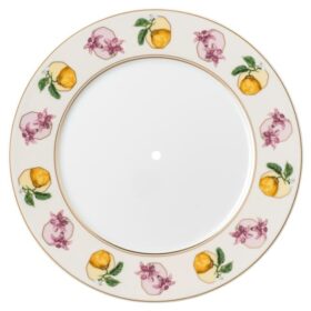 Idyllia éTagèRe porslin, kristalltryck, Lily Citron, liten, mångfärgad