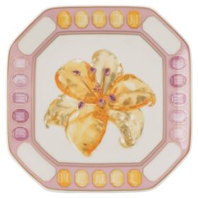 Idyllia Vide Poche Porslin, kristalltryck, blommor, rosa