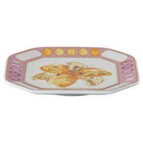 Idyllia Vide Poche Porslin, kristalltryck, blommor, rosa