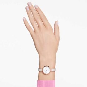 Illumina-klocka, tillverkad i Schweiz, metallarmband, roséguldfärgad, roséguldfärgad ytbehandling