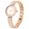 Illumina-klocka, tillverkad i Schweiz, metallarmband, roséguldfärgad, roséguldfärgad ytbehandling