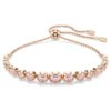 Imber-armband med blandade runda slipningar, rosa, roséguldpläterat Imber-armband med blandade runda slipningar, rosa, roséguldpläterat