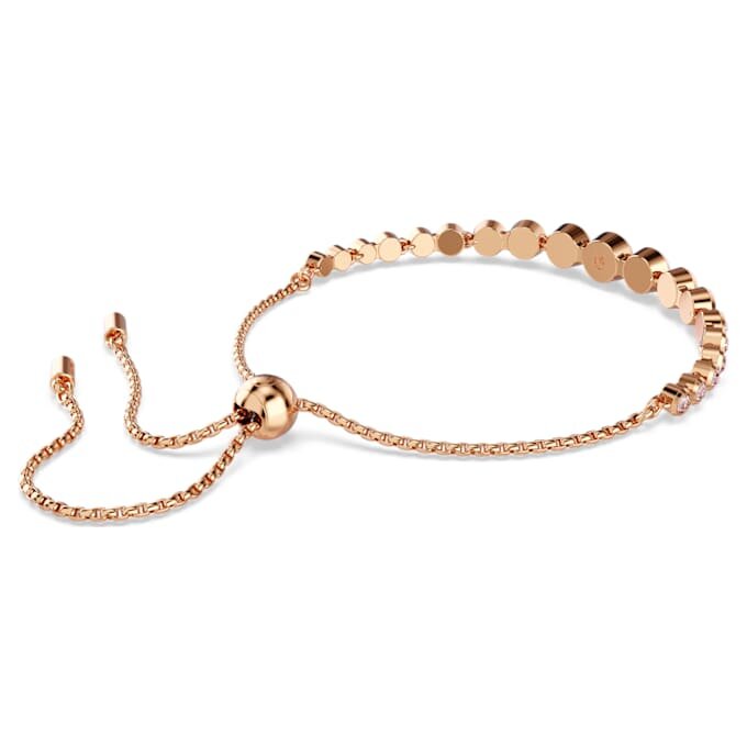 Imber-armband med blandade runda slipningar, rosa, roséguldpläterat Imber-armband med blandade runda slipningar, rosa, roséguldpläterat