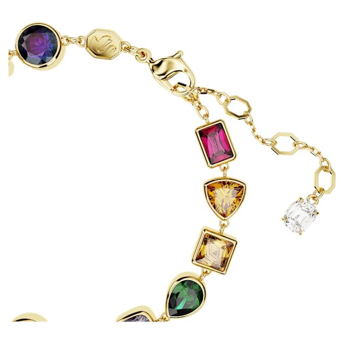 Imber-armband med blandade slipningar, flerfärgat, guldpläterat Imber-armband med blandade slipningar, flerfärgat, guldpläterat