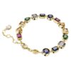 Imber-armband med blandade slipningar, flerfärgat, guldpläterat Imber-armband med blandade slipningar, flerfärgat, guldpläterat