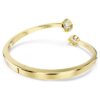 Imber-armband med blandade slipningar, vitt, guldpläterat