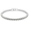 Imber Emily tennisarmband, rundslipade, svarta, rodiumpläterade Imber Emily tennisarmband, rundslipade, svarta, rodiumpläterade