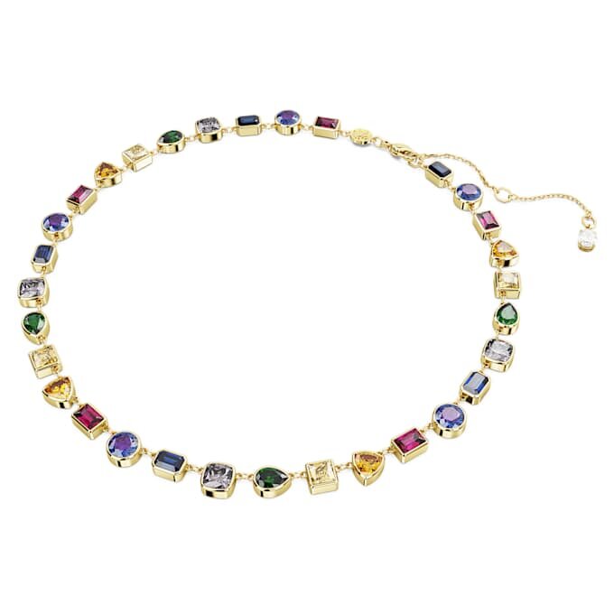 Imber-halsband med blandade slipningar, flerfärgat, guldpläterat Imber-halsband med blandade slipningar, flerfärgat, guldpläterat