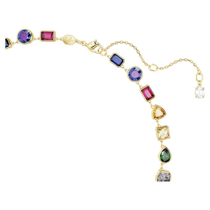 Imber-halsband med blandade slipningar, flerfärgat, guldpläterat Imber-halsband med blandade slipningar, flerfärgat, guldpläterat