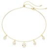 Imber-halsband med blandade slipningar, vitt, guldpläterat Imber-halsband med blandade slipningar, vitt, guldpläterat