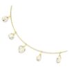 Imber-halsband med blandade slipningar, vitt, guldpläterat Imber-halsband med blandade slipningar, vitt, guldpläterat