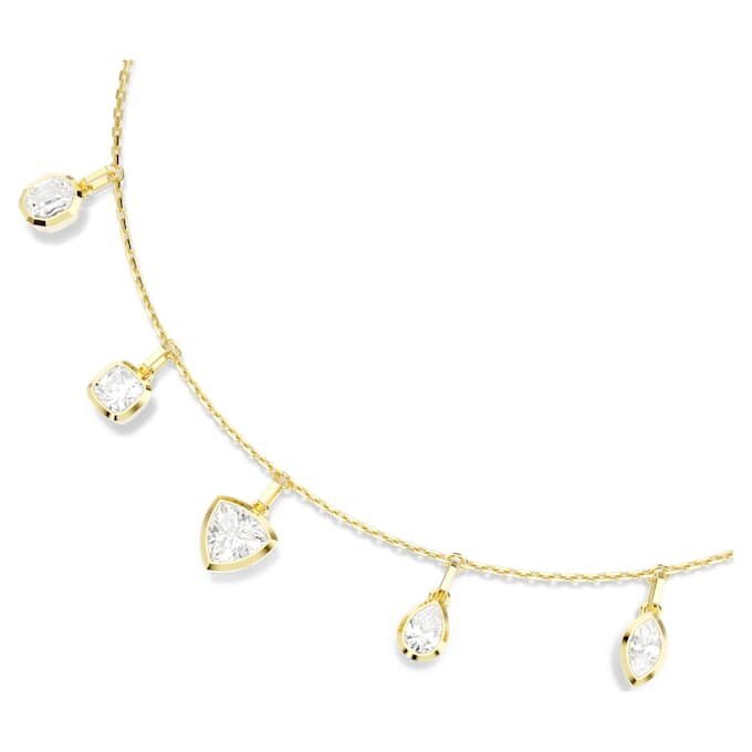 Imber-halsband med blandade slipningar, vitt, guldpläterat Imber-halsband med blandade slipningar, vitt, guldpläterat