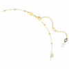 Imber-halsband med rundslipade stenar, spritt mönster, vitt, guldpläterat Imber-halsband med rundslipade stenar, spritt mönster, vitt, guldpläterat