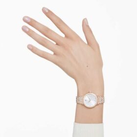 Imber-klocka, tillverkad i Schweiz, metallarmband, roséguldfärgad, roséguldfärgad ytbehandling Imber-klocka, tillverkad i Schweiz, metallarmband, roséguldfärgad, roséguldfärgad ytbehandling