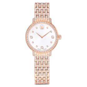 Imber-klocka, tillverkad i Schweiz, metallarmband, roséguldfärgad, roséguldfärgad ytbehandling Imber-klocka, tillverkad i Schweiz, metallarmband, roséguldfärgad, roséguldfärgad ytbehandling