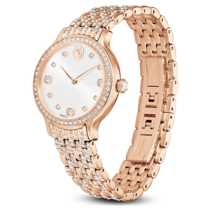 Imber-klocka, tillverkad i Schweiz, metallarmband, roséguldfärgad, roséguldfärgad ytbehandling Imber-klocka, tillverkad i Schweiz, metallarmband, roséguldfärgad, roséguldfärgad ytbehandling