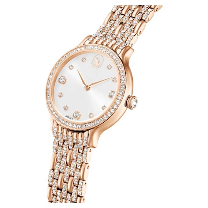 Imber-klocka, tillverkad i Schweiz, metallarmband, roséguldfärgad, roséguldfärgad ytbehandling Imber-klocka, tillverkad i Schweiz, metallarmband, roséguldfärgad, roséguldfärgad ytbehandling