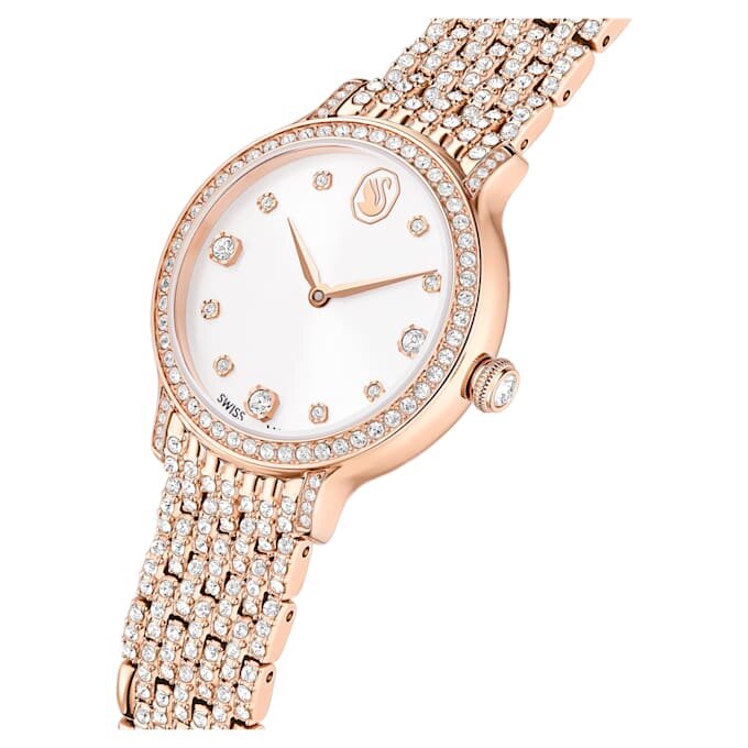 Imber-klocka, tillverkad i Schweiz, metallarmband, roséguldfärgad, roséguldfärgad ytbehandling Imber-klocka, tillverkad i Schweiz, metallarmband, roséguldfärgad, roséguldfärgad ytbehandling