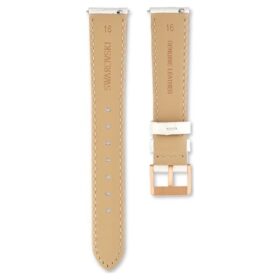 Klockarmband 16 mm (0,63″) bredd, läderarmband, vitt Klockarmband 16 mm (0,63″) bredd, läderarmband, vitt