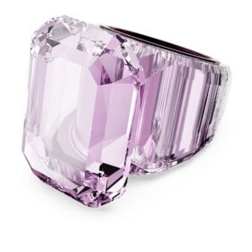 Lucent cocktailring med åttkantig slipning, rosa